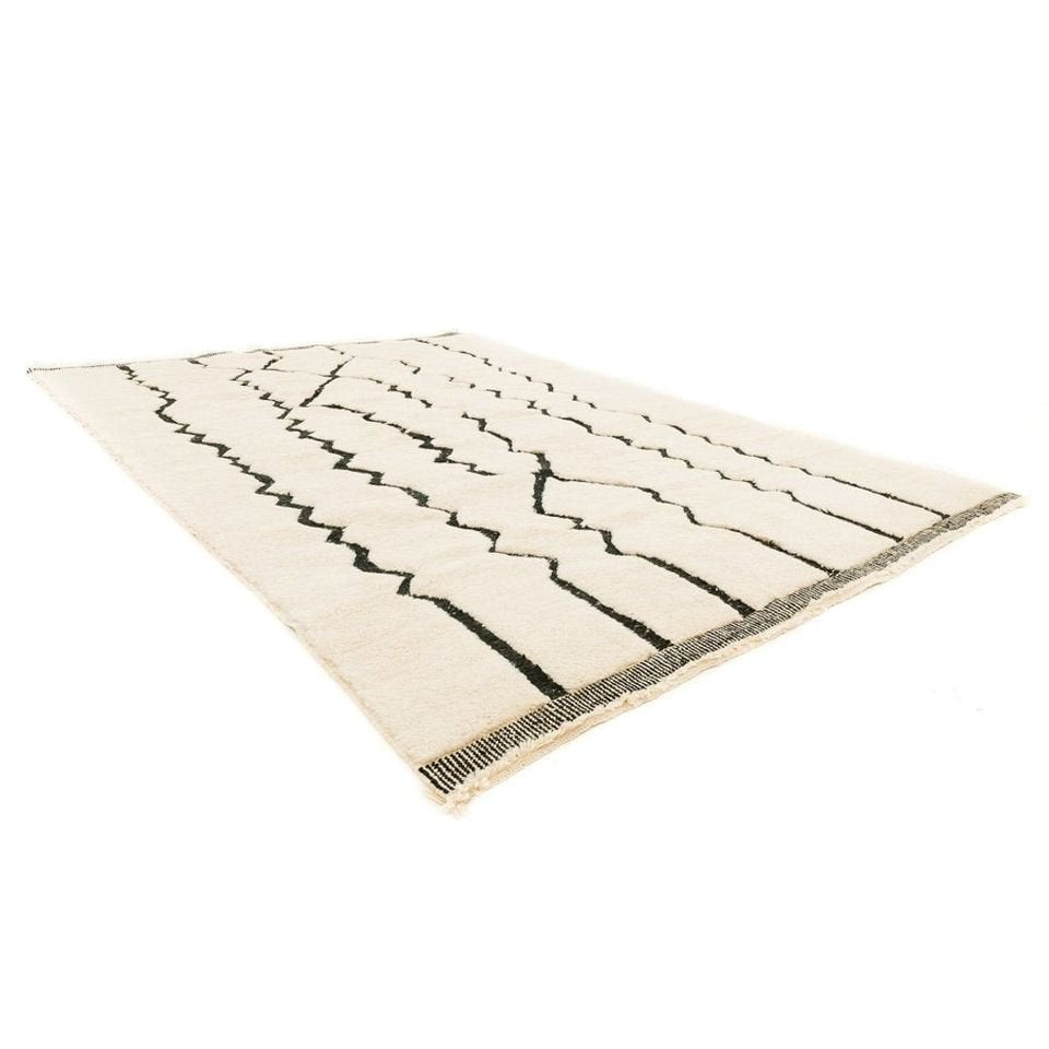 Maria Beige and Black Area Rug