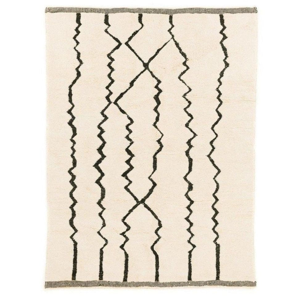 Maria Beige and Black Area Rug