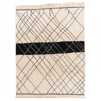 Saria Beige and Black Rug
