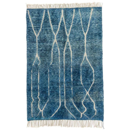 Bahar Blue and White Area Rug