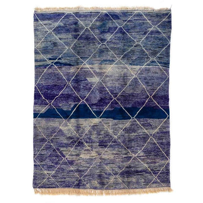 Sabira Blue and Beige Area Rug
