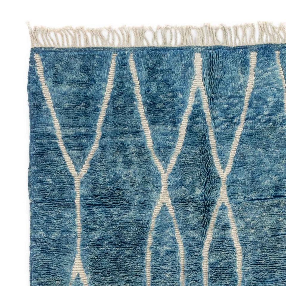 Bahar Blue and White Area Rug