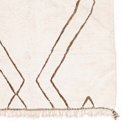 Hayta White Wool Rug