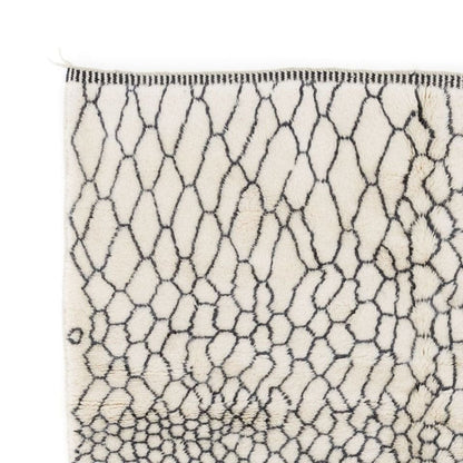 Damou Black and White Area Rug