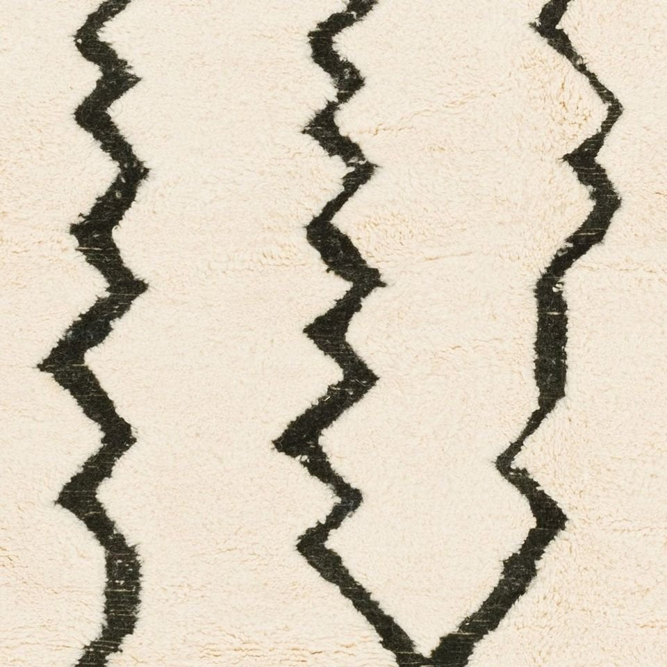 Maria Beige and Black Area Rug