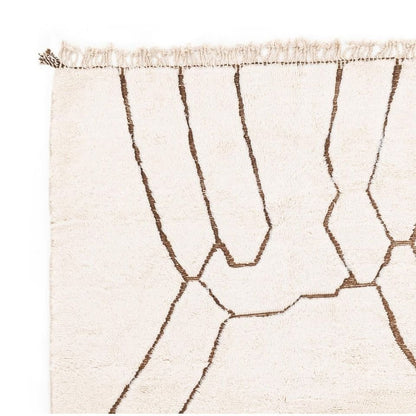 Hayta White Wool Rug