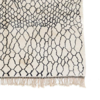 Damou Black and White Area Rug