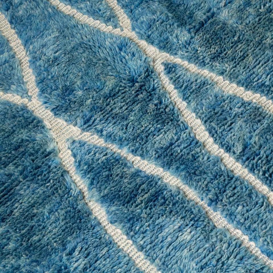 Bahar Blue and White Area Rug