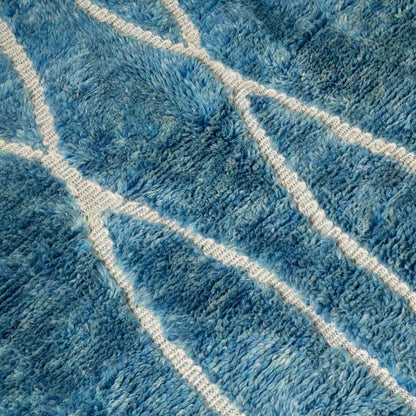 Bahar Blue and White Area Rug