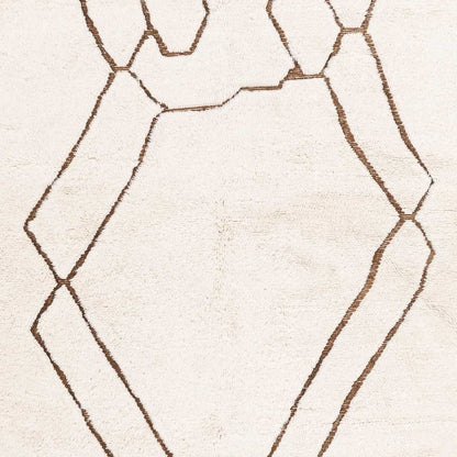 Hayta White Wool Rug