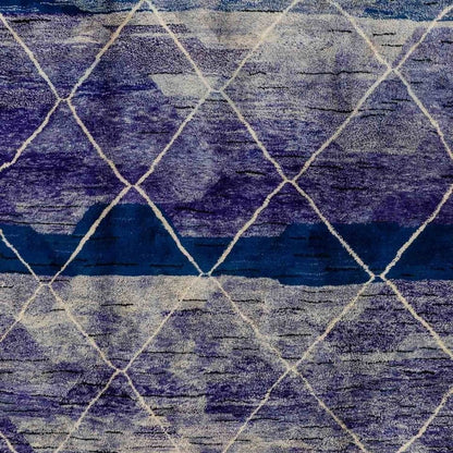 Sabira Blue and Beige Area Rug