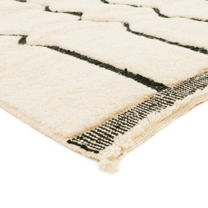 Maria Beige and Black Area Rug