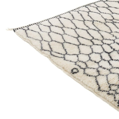 Damou Black and White Area Rug