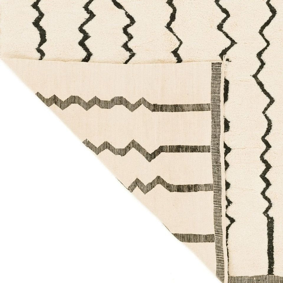 Maria Beige and Black Area Rug