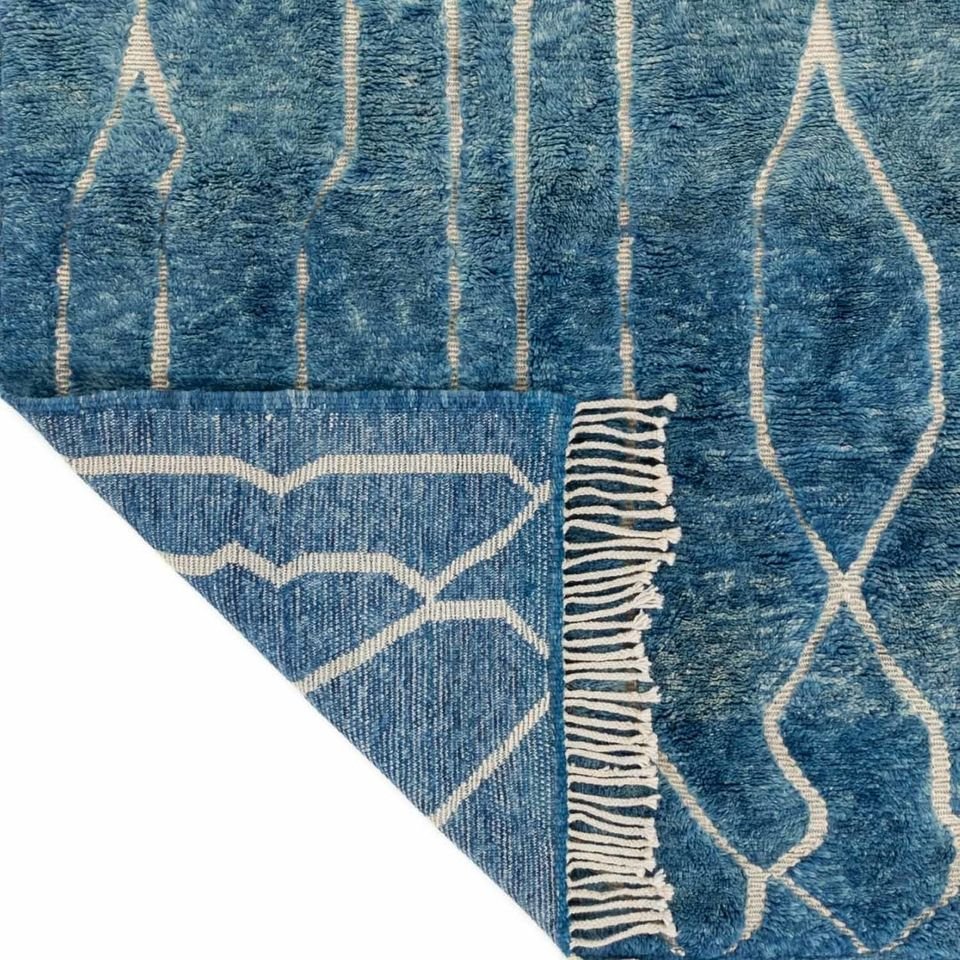 Bahar Blue and White Area Rug