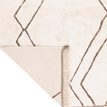 Hayta White Wool Rug