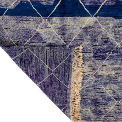 Sabira Blue and Beige Area Rug