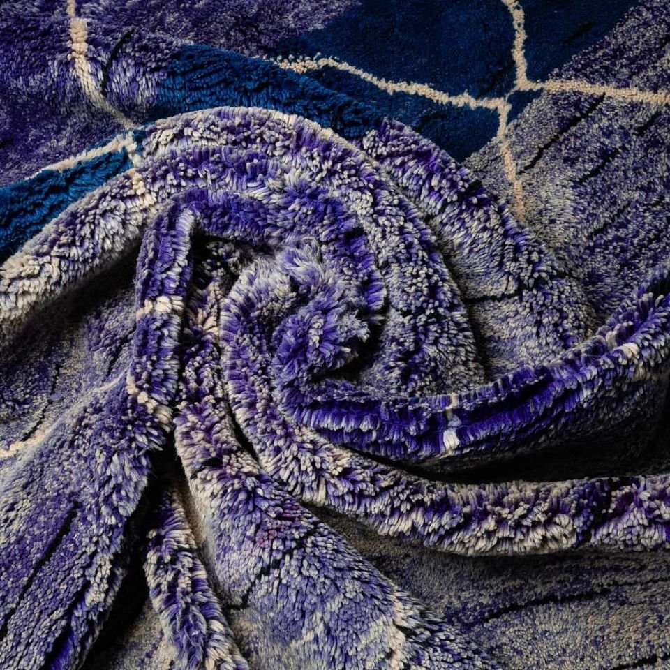 Sabira Blue and Beige Area Rug