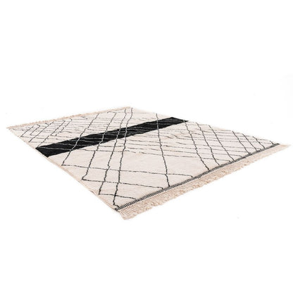 Saria Beige and Black Rug