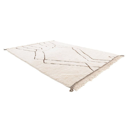 Hayta White Wool Rug