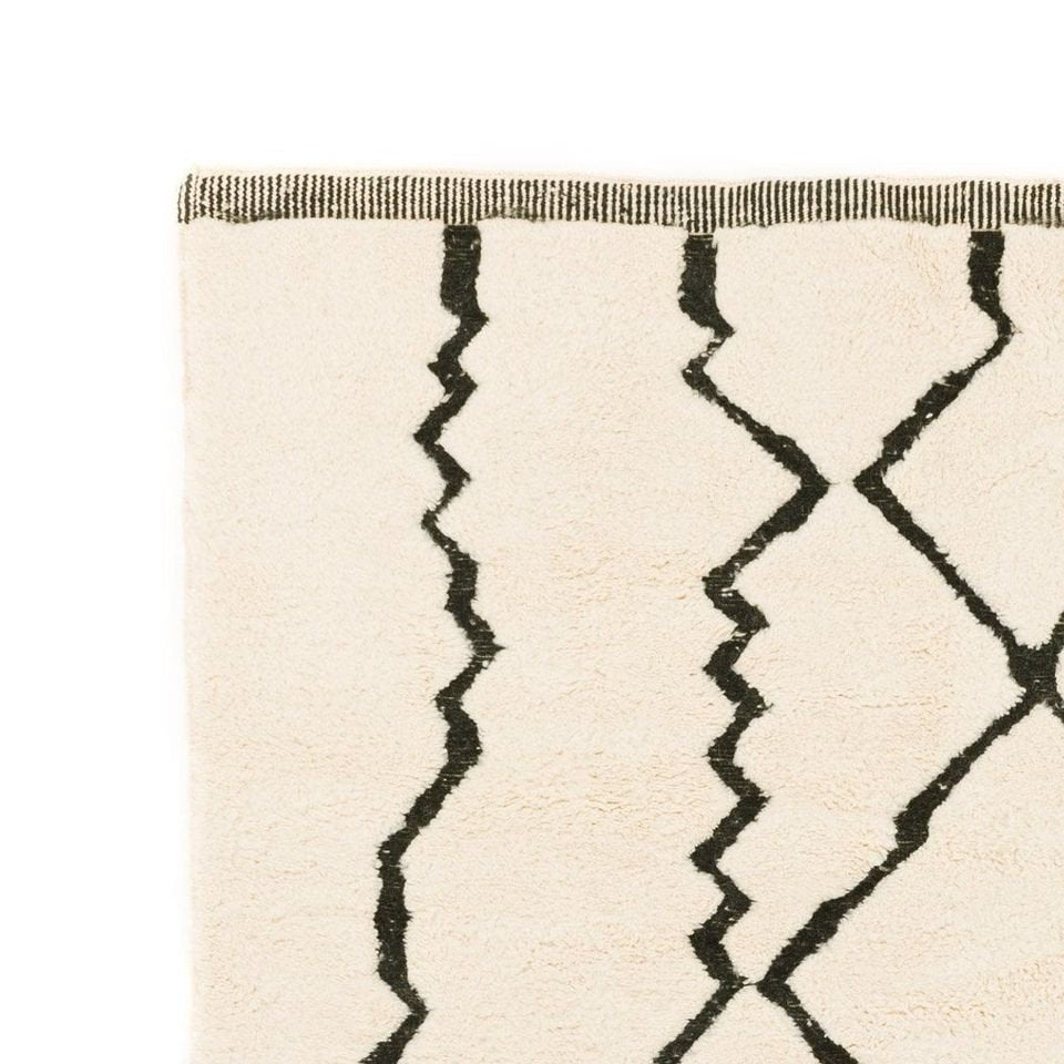 Maria Beige and Black Area Rug