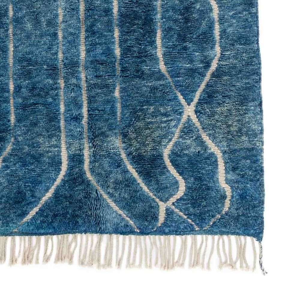 Bahar Blue and White Area Rug