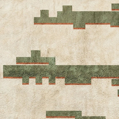 Atlas Cactus Beige and Green Rug
