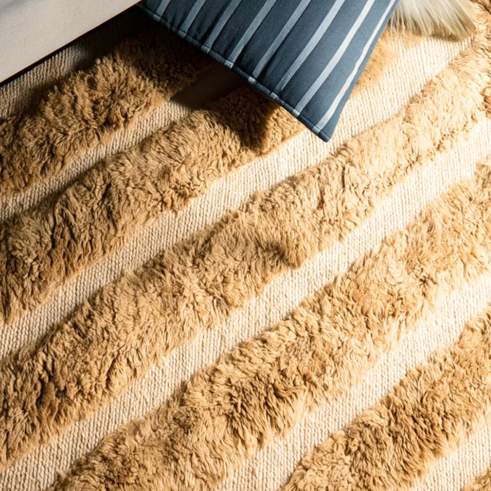 Caramel Vein – Modern Abstract Rug