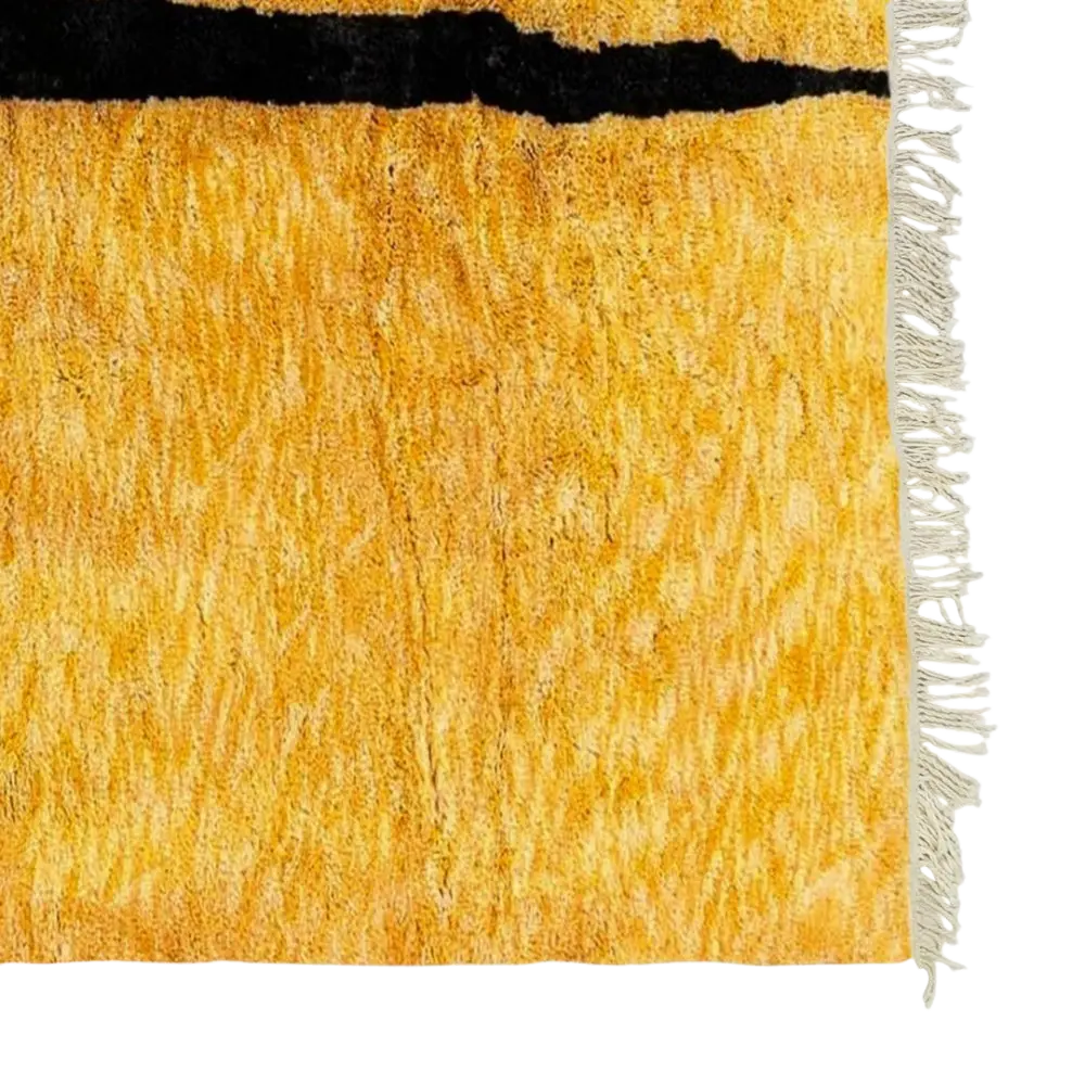 Chourouk Yellow Black Rug