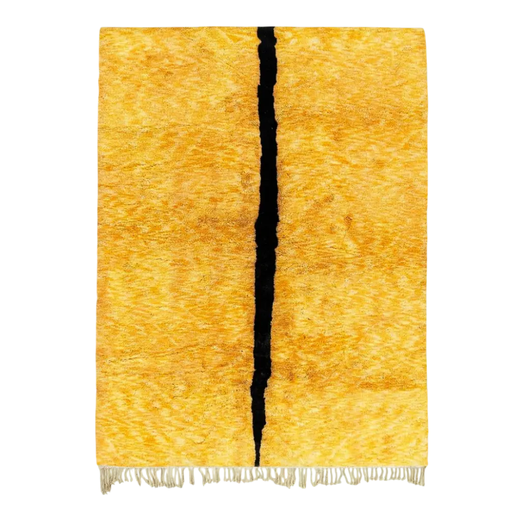 Chourouk Yellow Black Rug