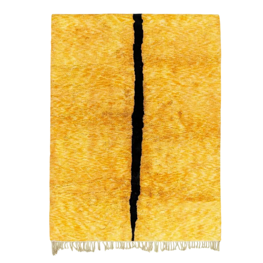 Chourouk Yellow Black Rug