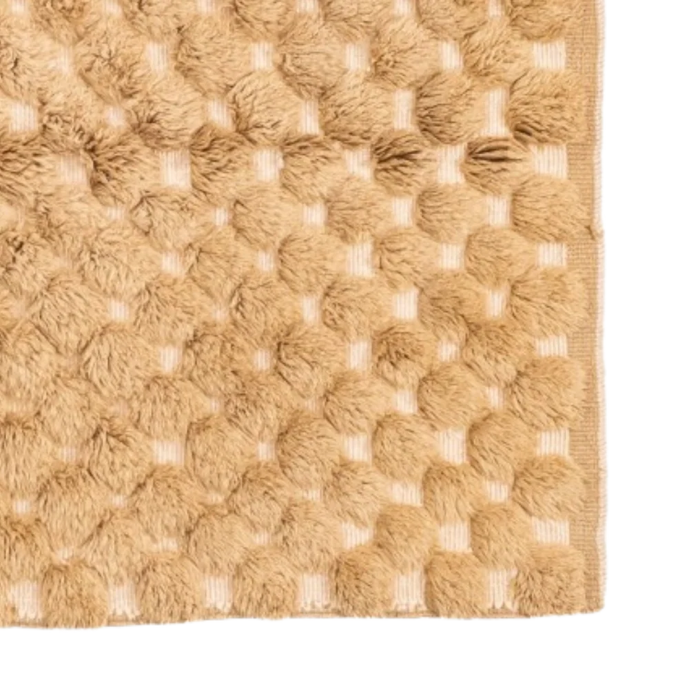 Desert Gold Checkered Rug