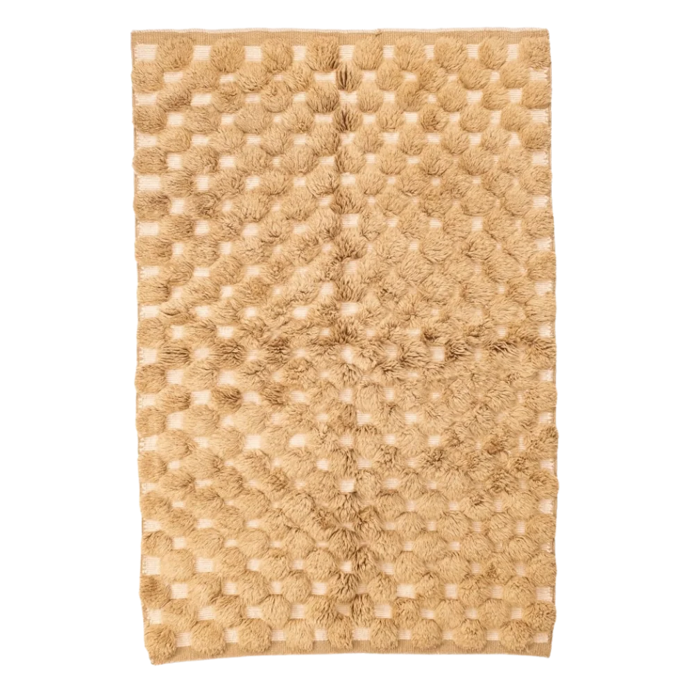 Desert Gold Checkered Rug