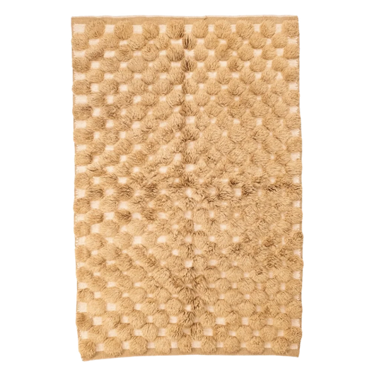 Desert Gold Checkered Rug