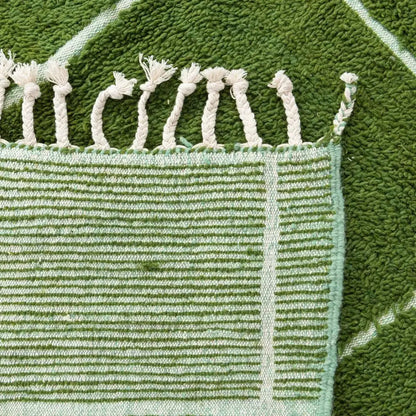 Forest Path Moroccan Green Rug