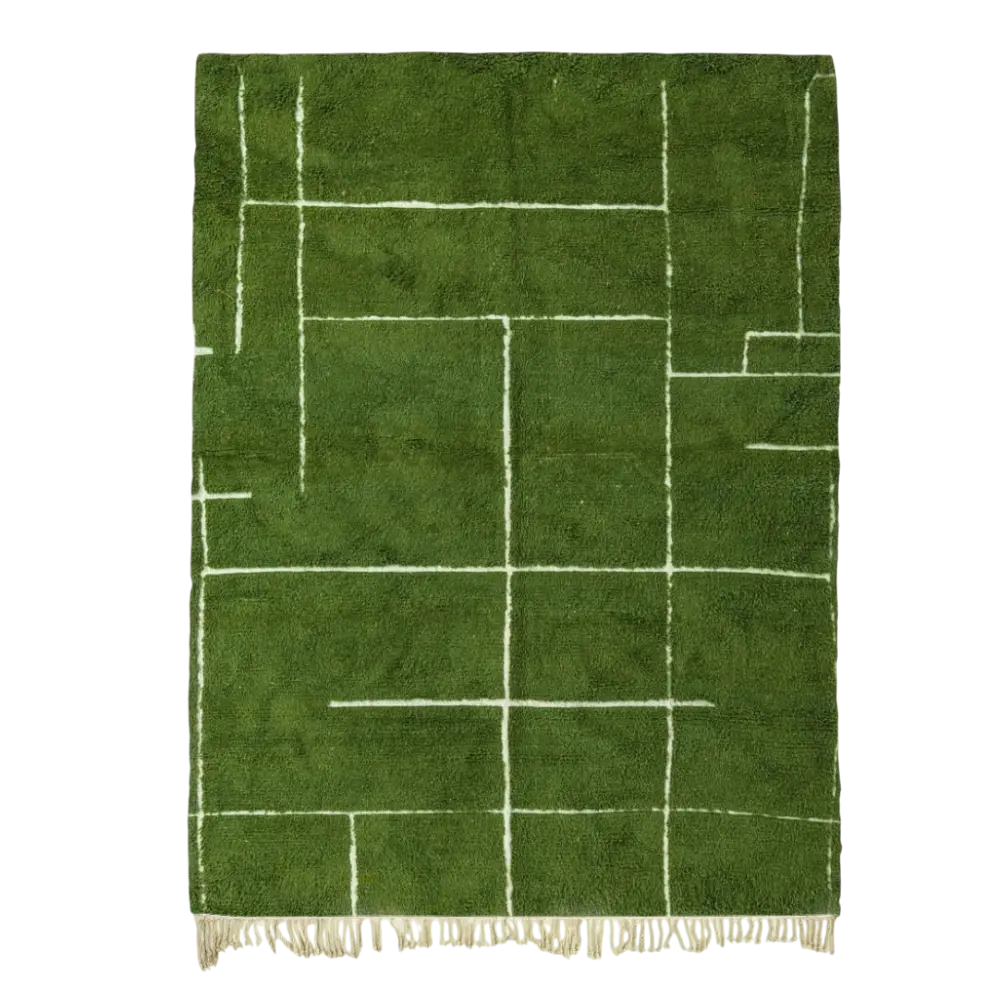 Forest Path Moroccan Green Rug