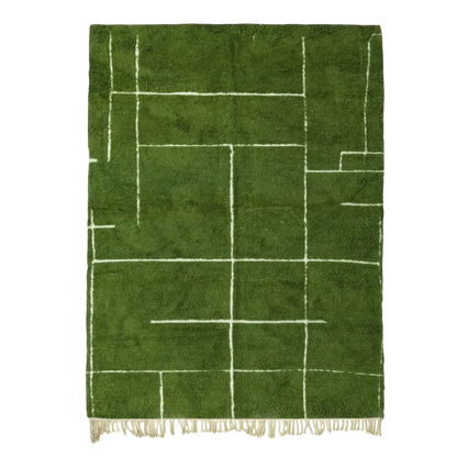 Forest Path Moroccan Green Rug