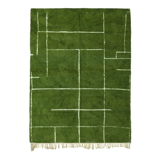 Forest Path Moroccan Green Rug