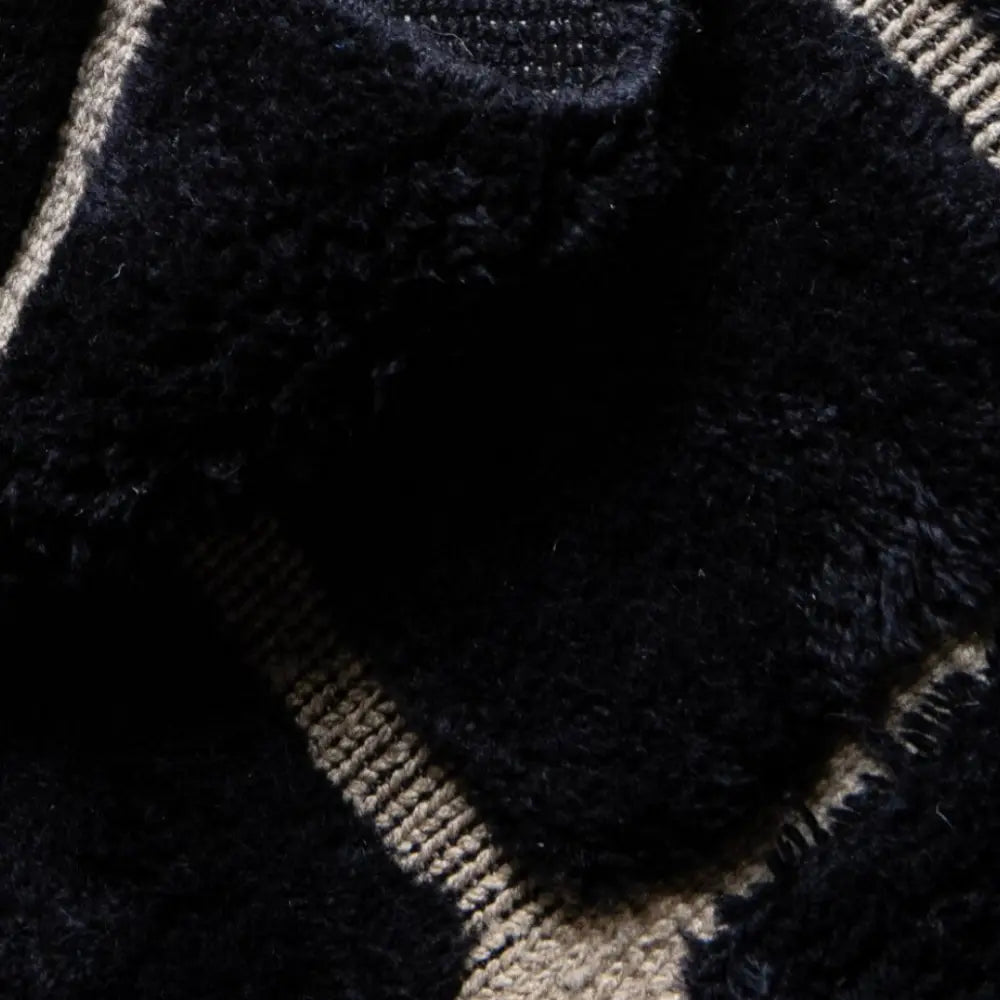 Hidden Stars – Black Abstract Rug