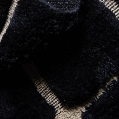 Hidden Stars – Black Abstract Rug