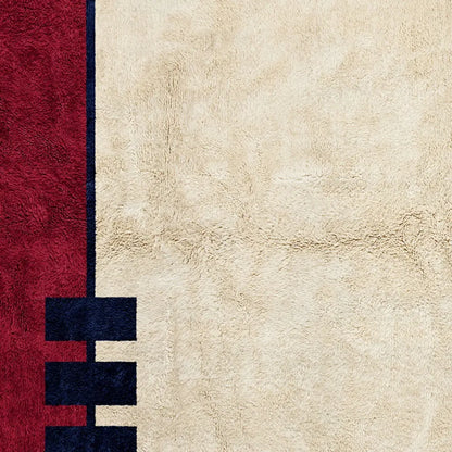 Red Frequency Red Area Rug