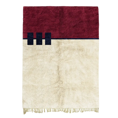 Red Frequency Red Area Rug