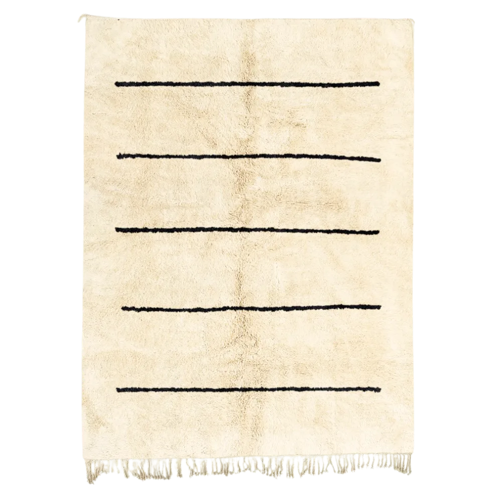 Sandlines Striped Moroccan Rug