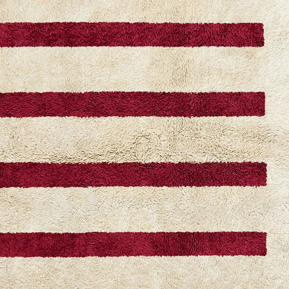 Silent Break Red Cream Rug