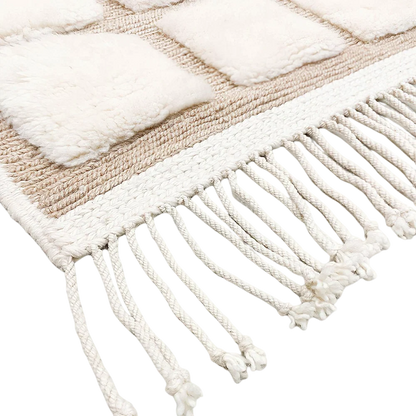 Tidli Lines – White checkered rug