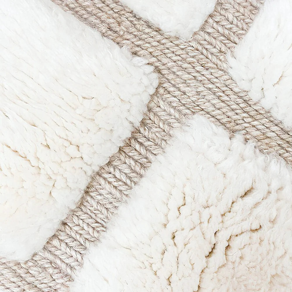Tidli Lines – White checkered rug