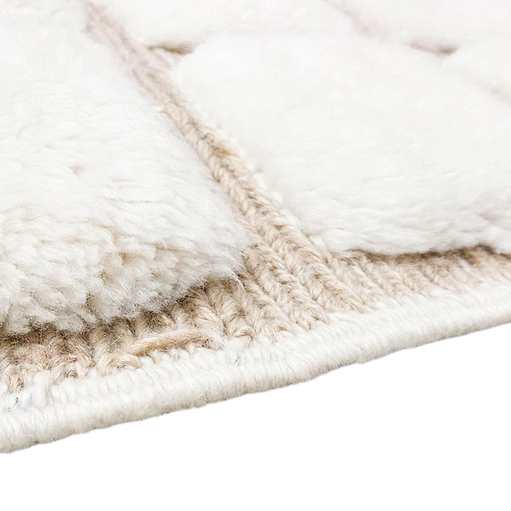 Tidli Lines – White checkered rug