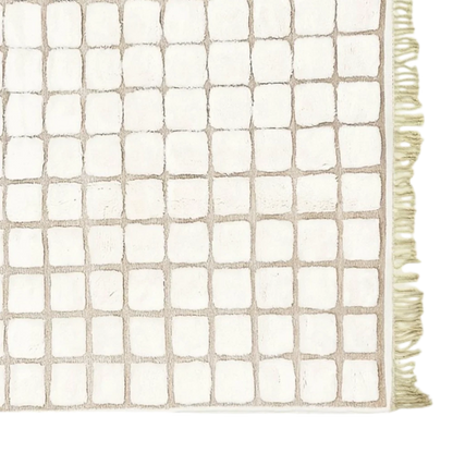 Tidli Lines – White checkered rug