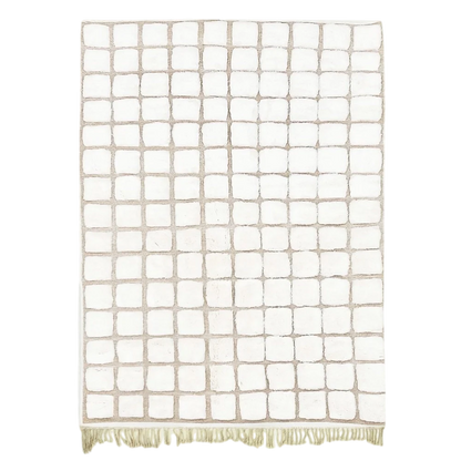 Tidli Lines – White checkered rug