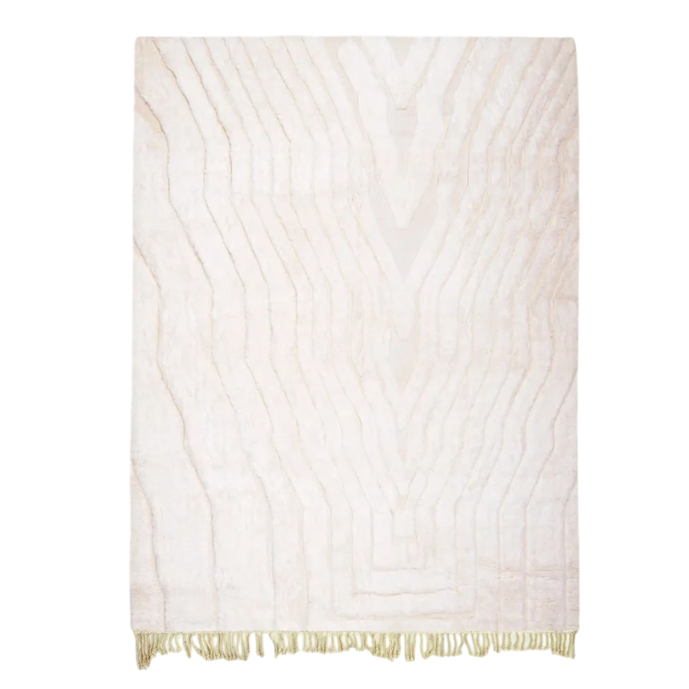 White Mirage – White Moroccan Rug
